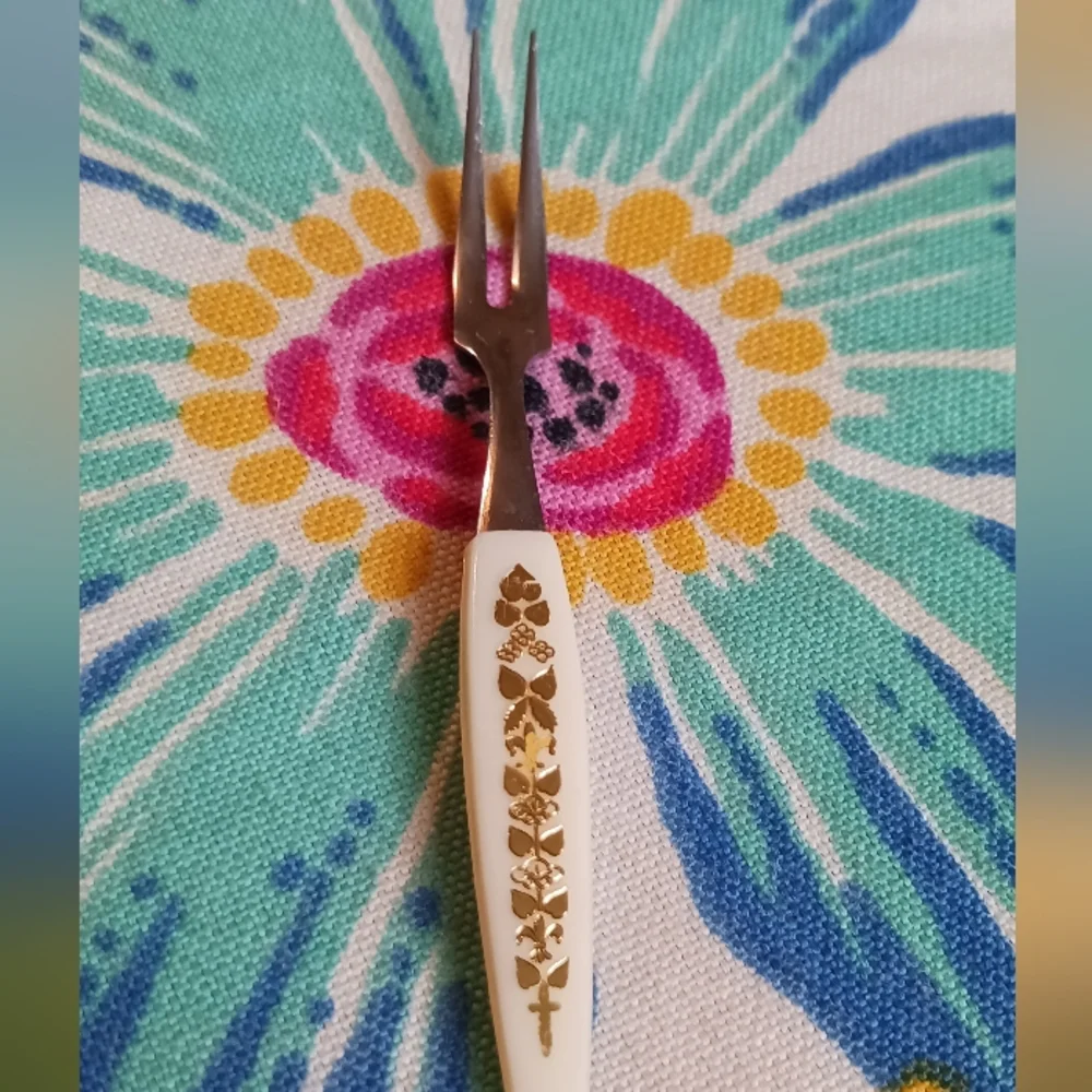 9 Vtg Mid Century Modern Stainless Japan Hors d'oeuvre Forks